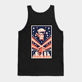 vintage space man cartoon Tank Top